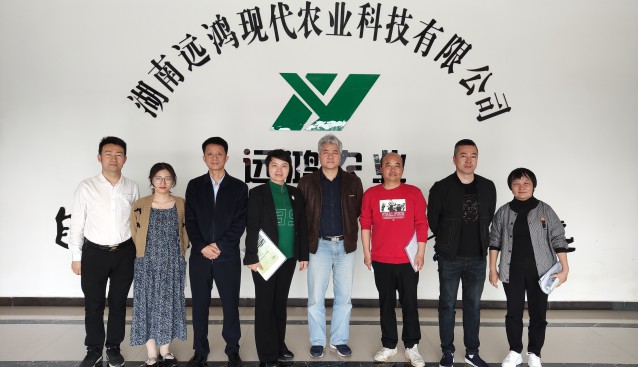 湖南農(nóng)業(yè)農(nóng)村廳信息處周勝藍(lán)副處長前往遠(yuǎn)鴻公司調(diào)研食用菌產(chǎn)業(yè)
